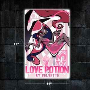 Hazbin Hotel Love Potion by Velvette poster - 11x17 series wall art print merch